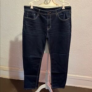 Seven7 Women's Dark Blue Skinny Jeans